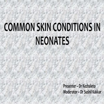 Common skin conditions in neonates