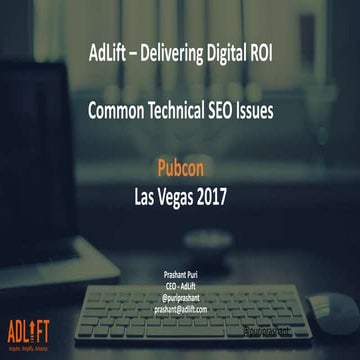 Pubcon Las Vegsas 2017: Common Technical SEO Issues 