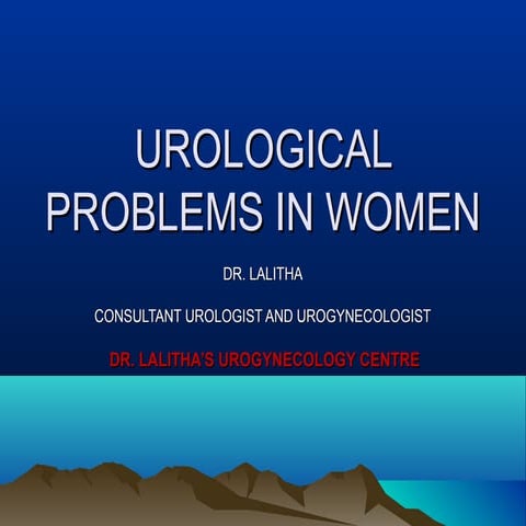 Common urology problems  in pregnancy