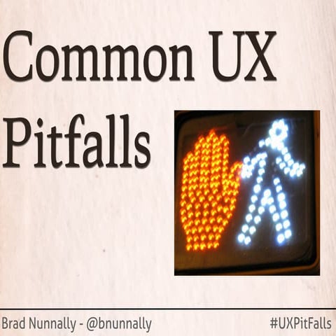 Common UX Pitfalls