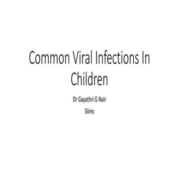Common Viral Infections in children.pptx