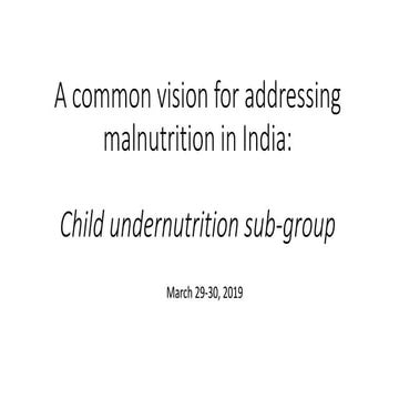 Common vision child undernutrition march 29 2019
