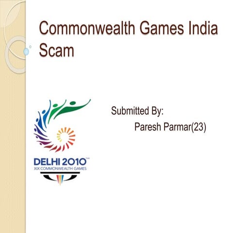 Commonwealth games india scam