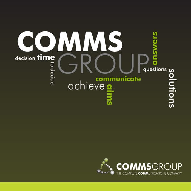 Comms Group Brochure