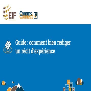 Guide : comment bien rediger un récit d’expérience