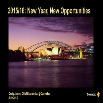 Economic Update by Craig James CommSec to Sullivan Dewing July 2015