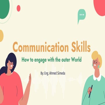 Communication and Presentation skills lecture