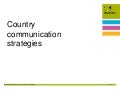 Country communication strategies