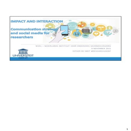 Social media for health researchers