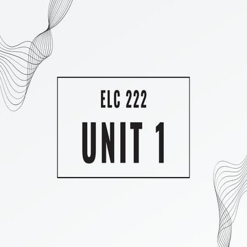 electronic communication system unit one