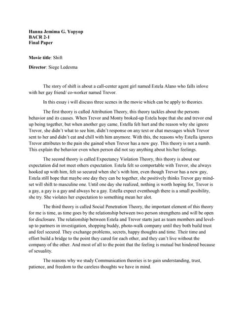 Essay communication