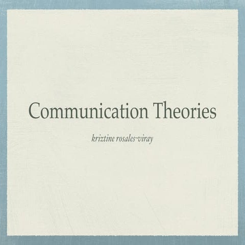 Comm theories final lecture pdf