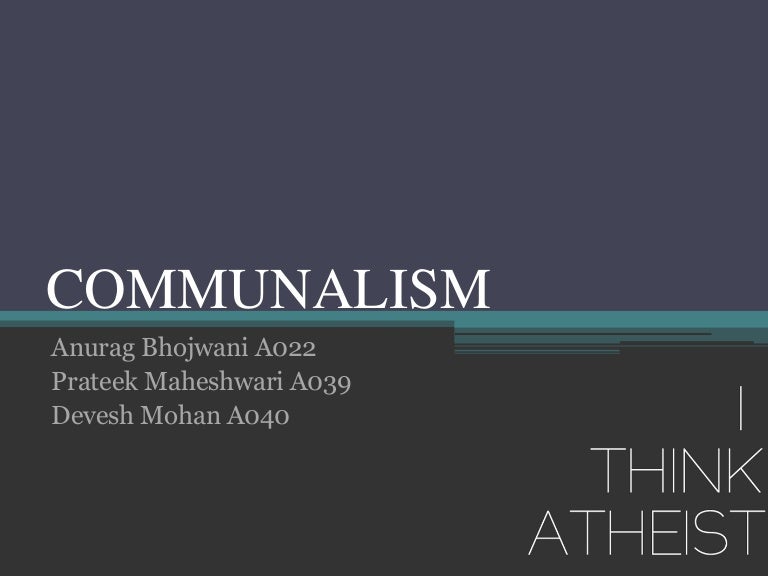 Communalism final ppt