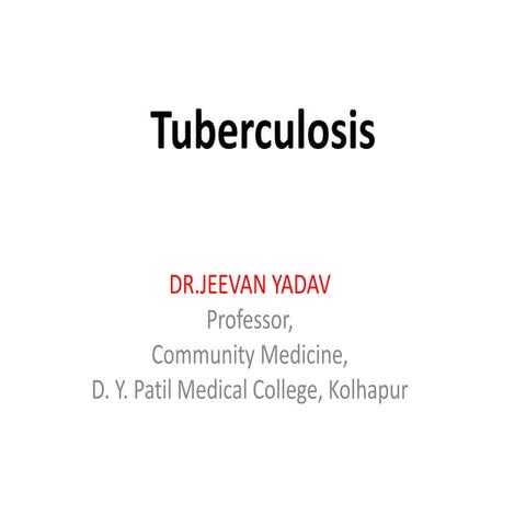 Communicable diseases  tb