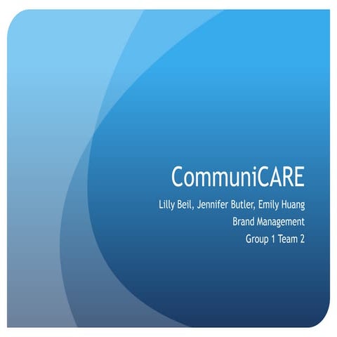 CommuniCARE initial presentation