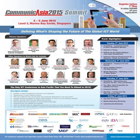 CommunicAsia2015 Summit Programme (Updated)