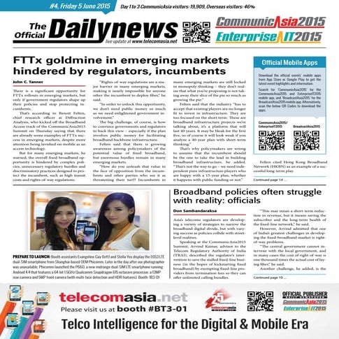 CommunicAsia 2015 Showdaily - Day4 June5