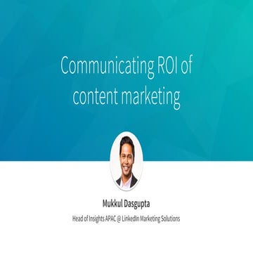 Communicating ROI for digital marketing