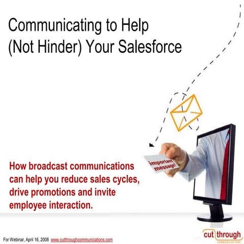 Communicating to your Salesforce