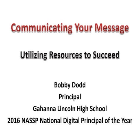 Communicate Your Message