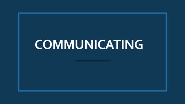 COMMUNICATING.pptx