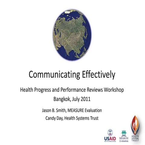 Communicating Effectively