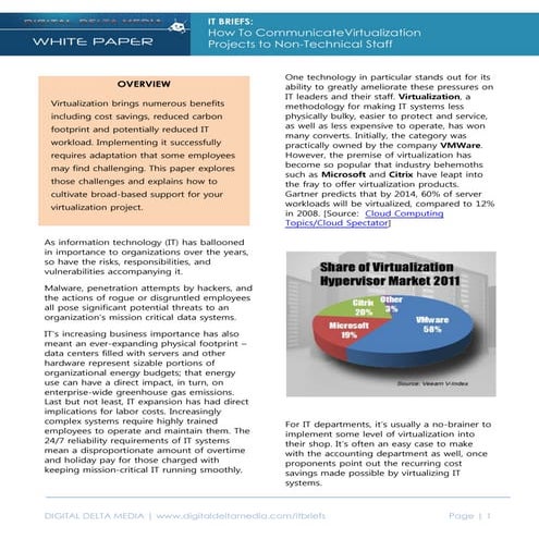 Communicating Virtualization to Non-IT Audiences