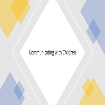 Communicating with-children