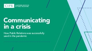 Communicating in a Crisis