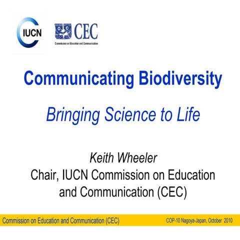 Communicating biodiversity iucn cec slideshow