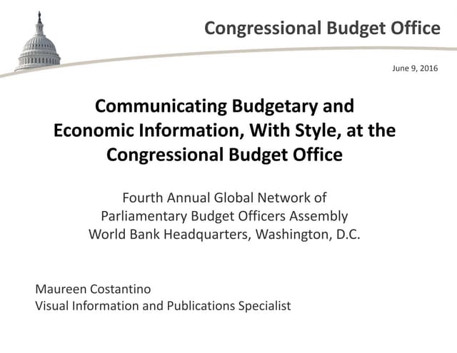 Communicating Budgetary and Economi...