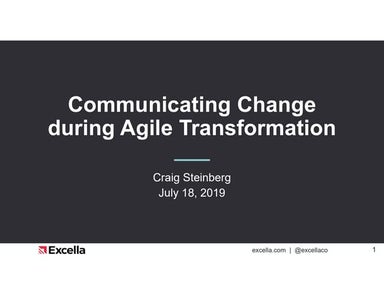 Communicating Change During Agile Transformation