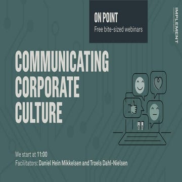 Communicating corporate culture