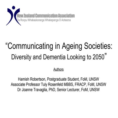 Communicating in ageing societies