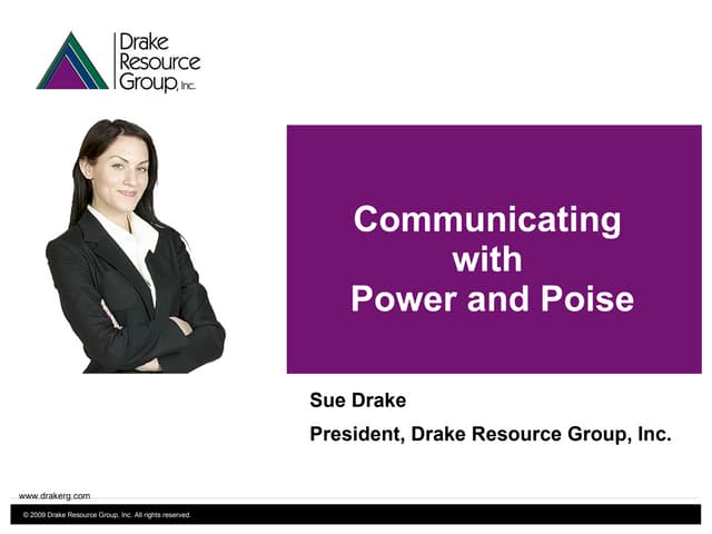 Communicating With Power and Poise