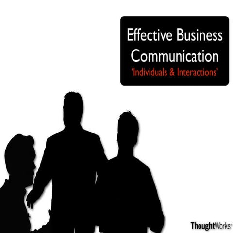 Effective Business Communication