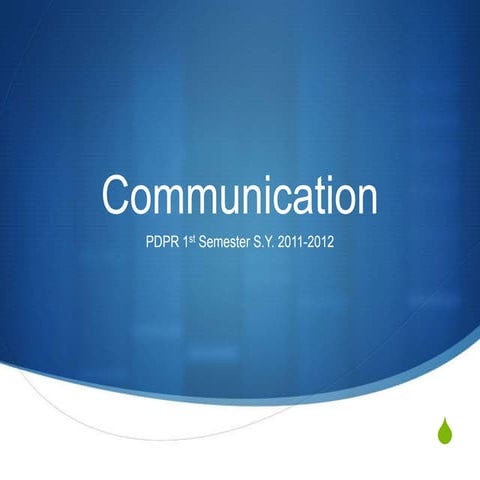 Communication | PPT