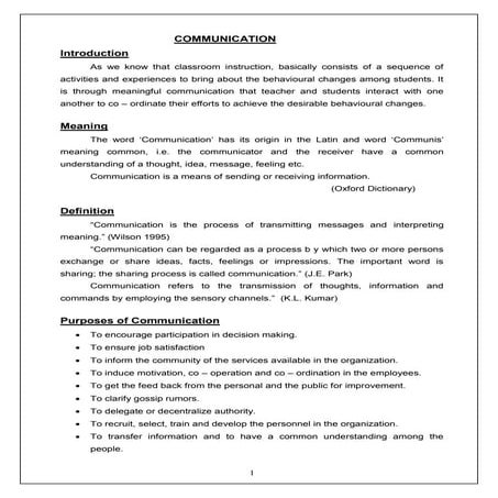 Communicationc | DOC