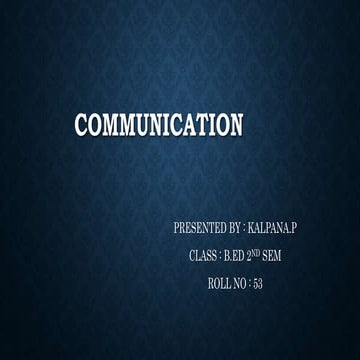 Communication