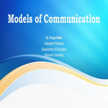 Models of Communication | PPTX | Email | Internet