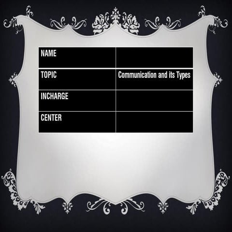 Communication | PPT