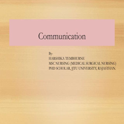 COMMUNICATION, SCOPE OF COMMUNICATION, TYPES