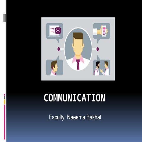 COMMUNICATION.Communication is the process of sending and receiving messages ...
