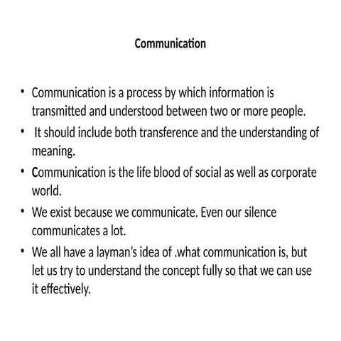 communication.pptx FOR STUDENTS TO UNDERSTAND COMMUNICATION | PPTX