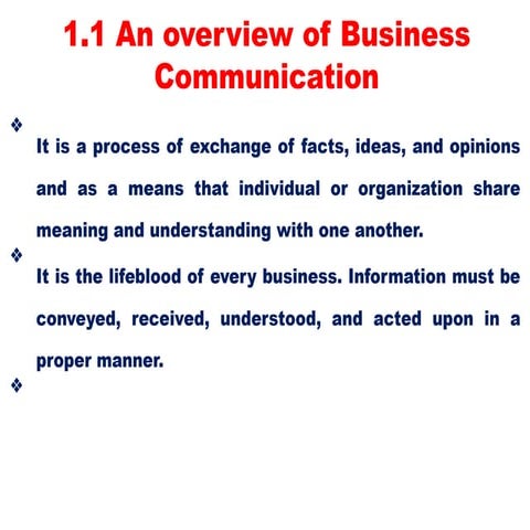 COMMUNICATION.pptx for BA in Management students | PPTX