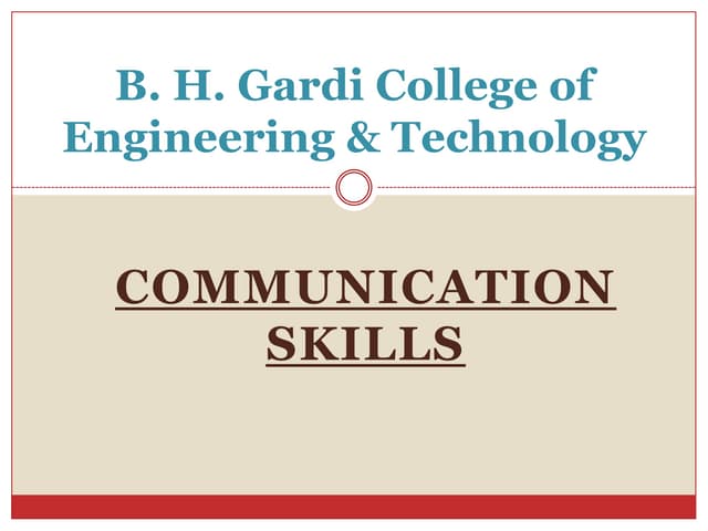 Communication intro