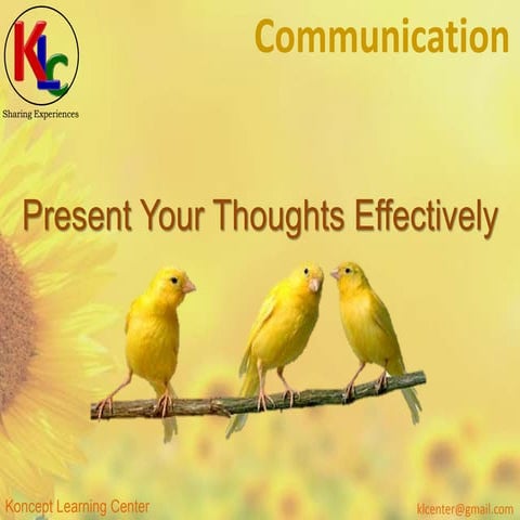 Communication for Effective Presentation