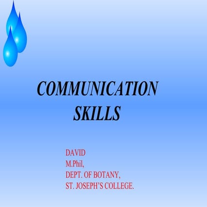 Communication skills