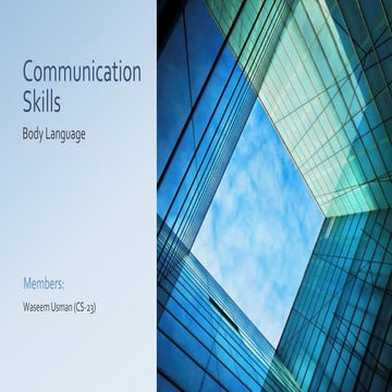 Communication skills-body-language-presentation