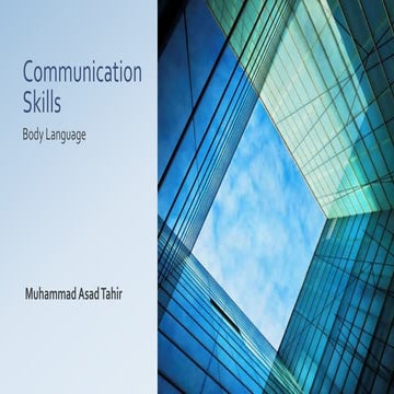 Communication skills body language